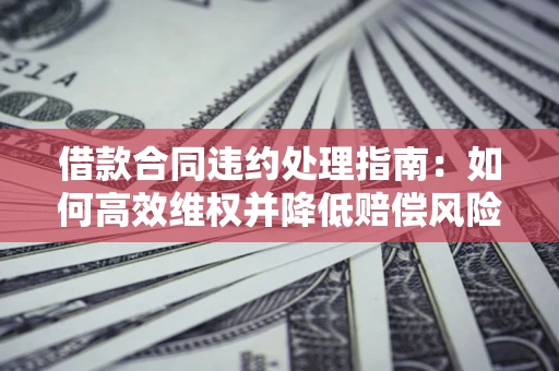 武汉借款合同违约处理指南：如何高效维权并降低赔偿风险？