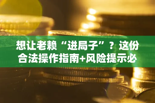 武汉想让老赖“进局子”？这份合法操作指南+风险提示必须看！