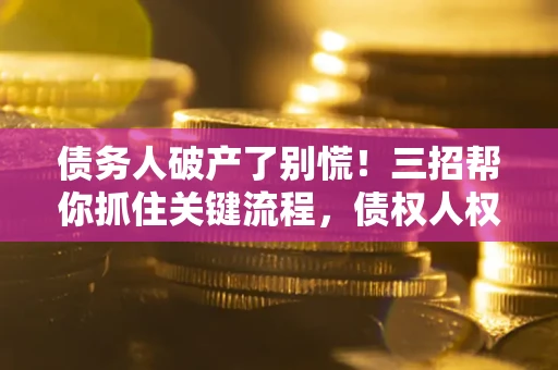 武汉债务人破产了别慌！三招帮你抓住关键流程，债权人权益不再缩水