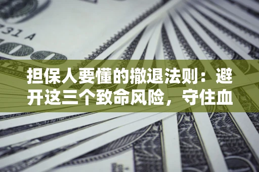 武汉担保人要懂的撤退法则：避开这三个致命风险，守住血汗钱