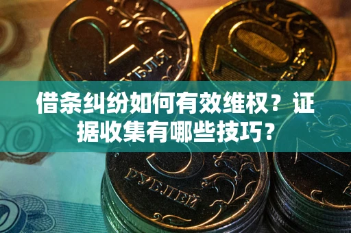 武汉借条纠纷如何有效维权？证据收集有哪些技巧？