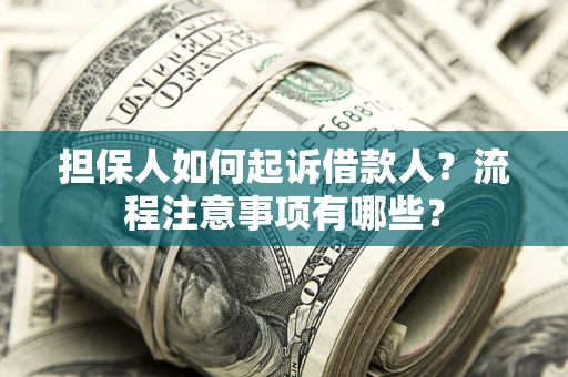 武汉担保人如何起诉借款人？流程注意事项有哪些？